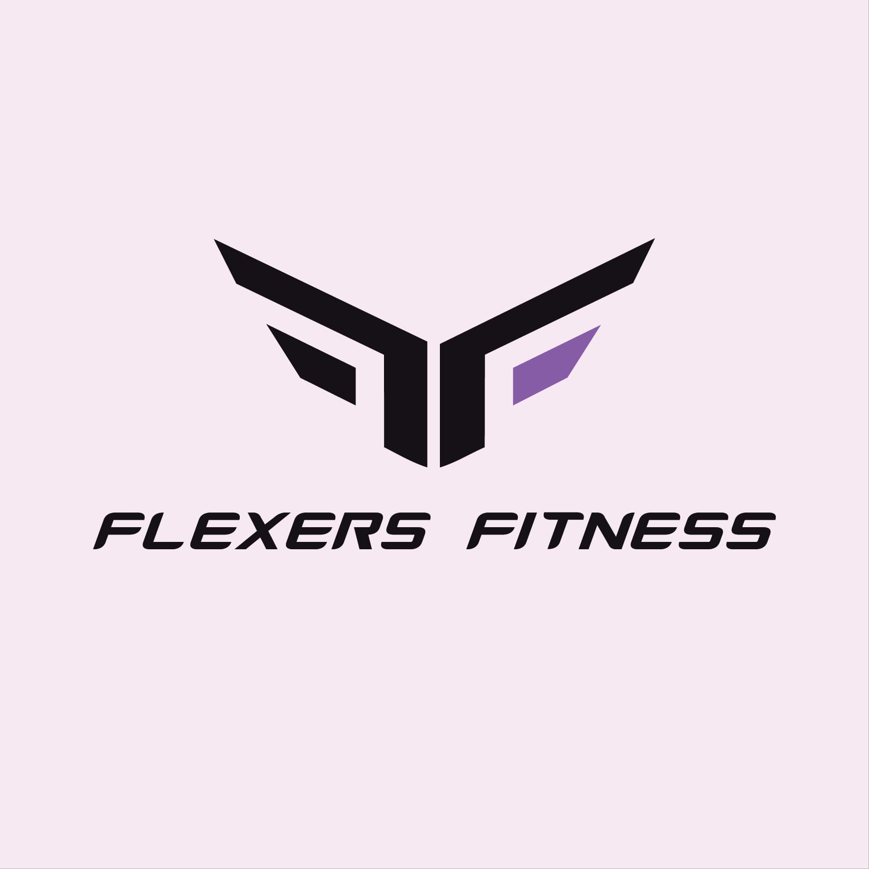 Flexers Fitness mark on lavender