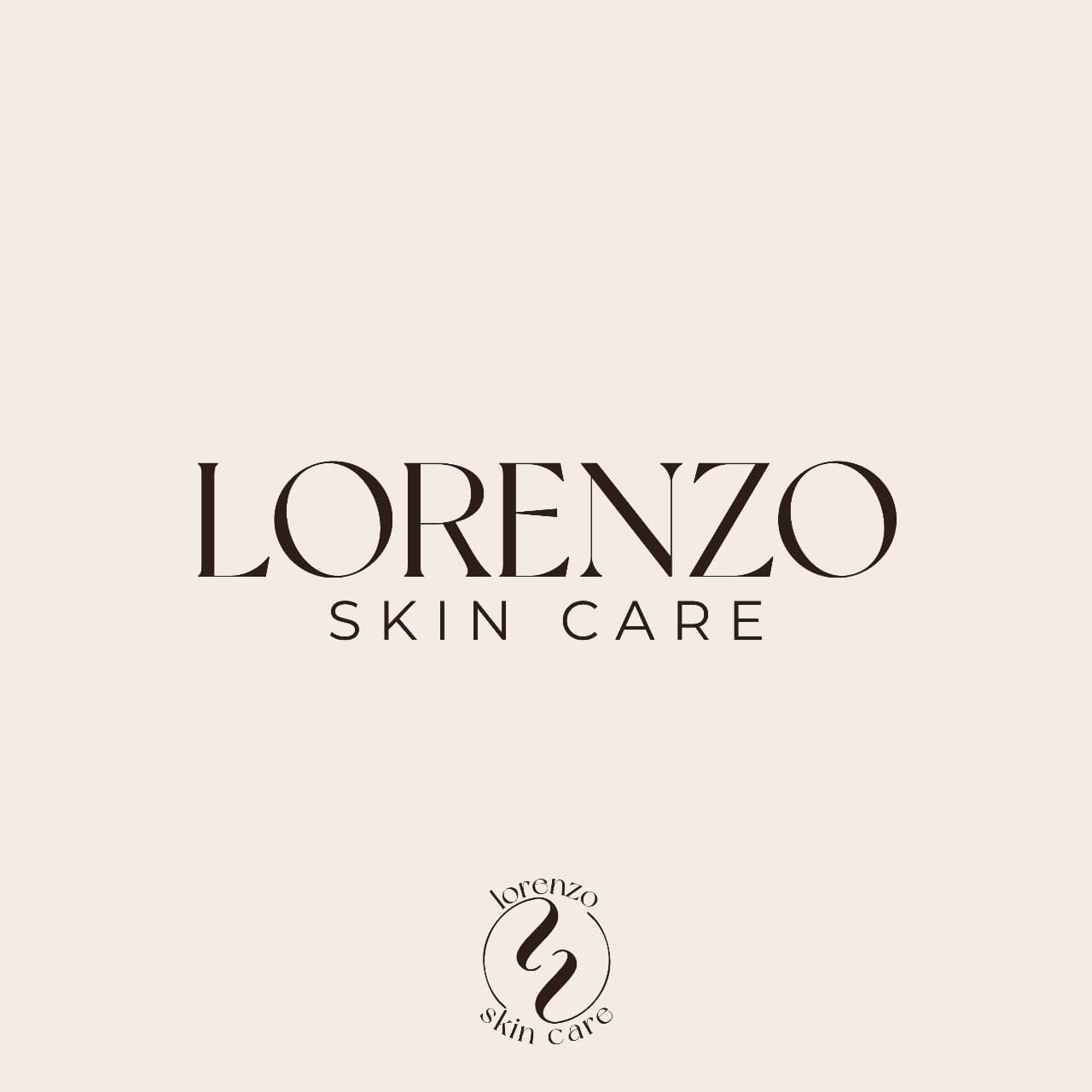 Lorenzo Skin Care wordmark and monogram